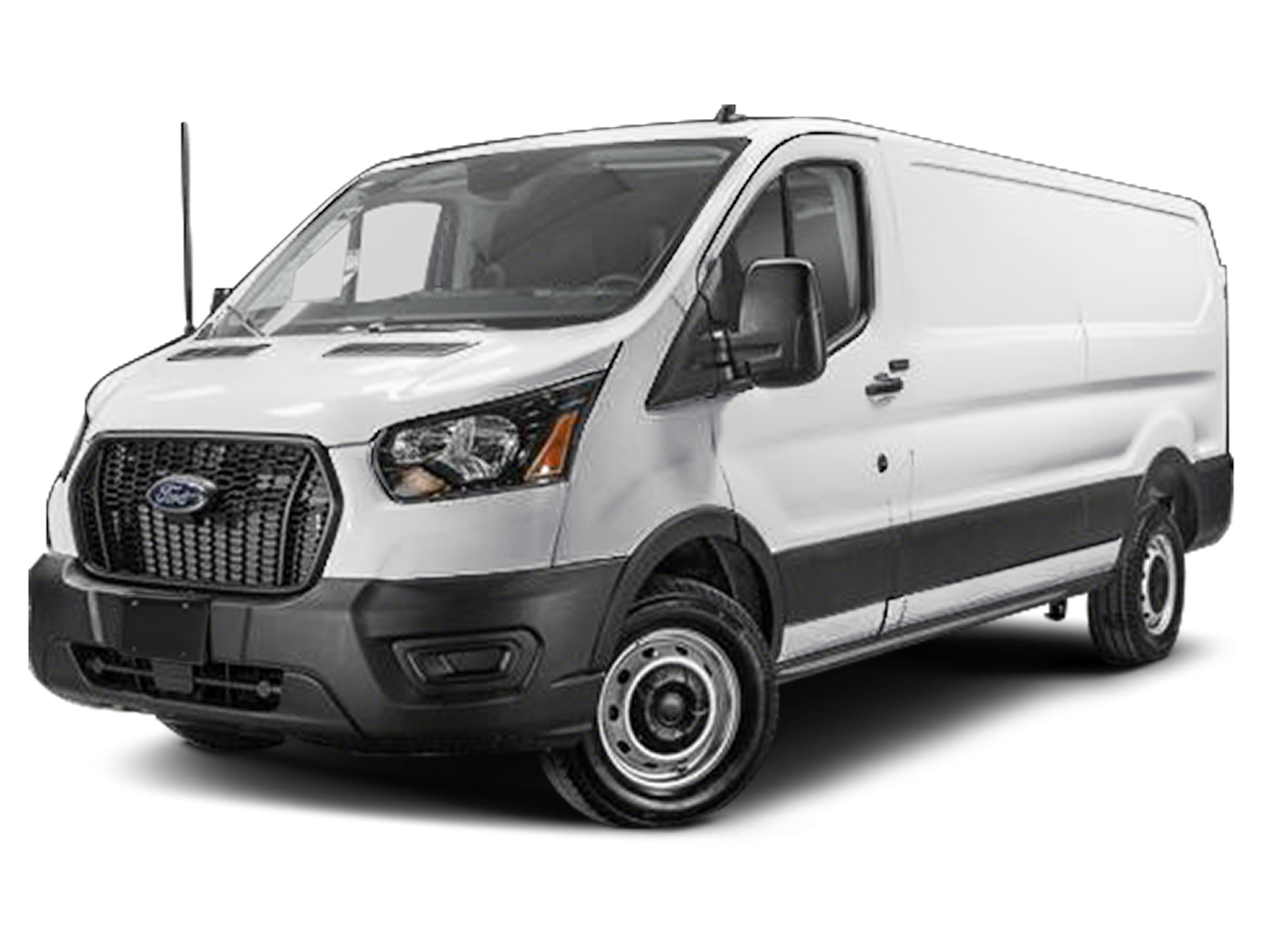 2025 Ford Transit Cargo Van Base in Oxford White — front three-quarter view