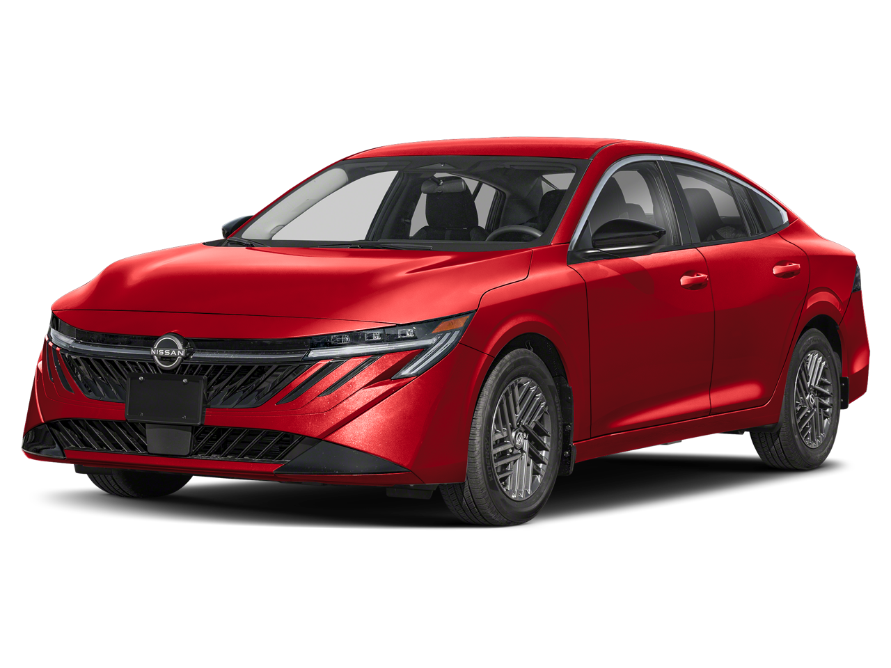 2026 Nissan Sentra SV in Scarlet Ember Tintcoat — front three-quarter view