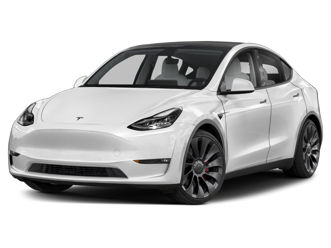 2023 Tesla Model Y Long Range in Black — front three-quarter view