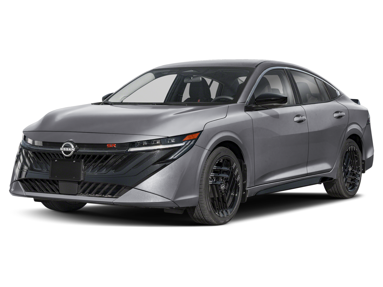 2026 Nissan Sentra SR in Aspen White/Super Black — front three-quarter view