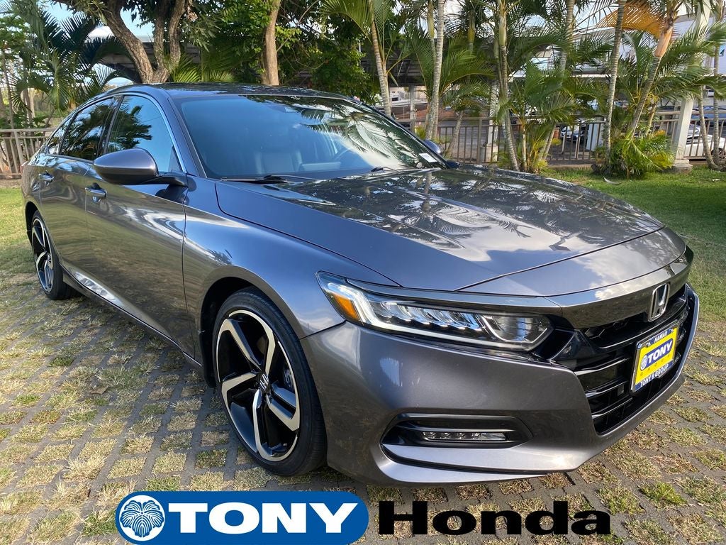 2020 Honda Accord Sport in Gray — front three-quarter view