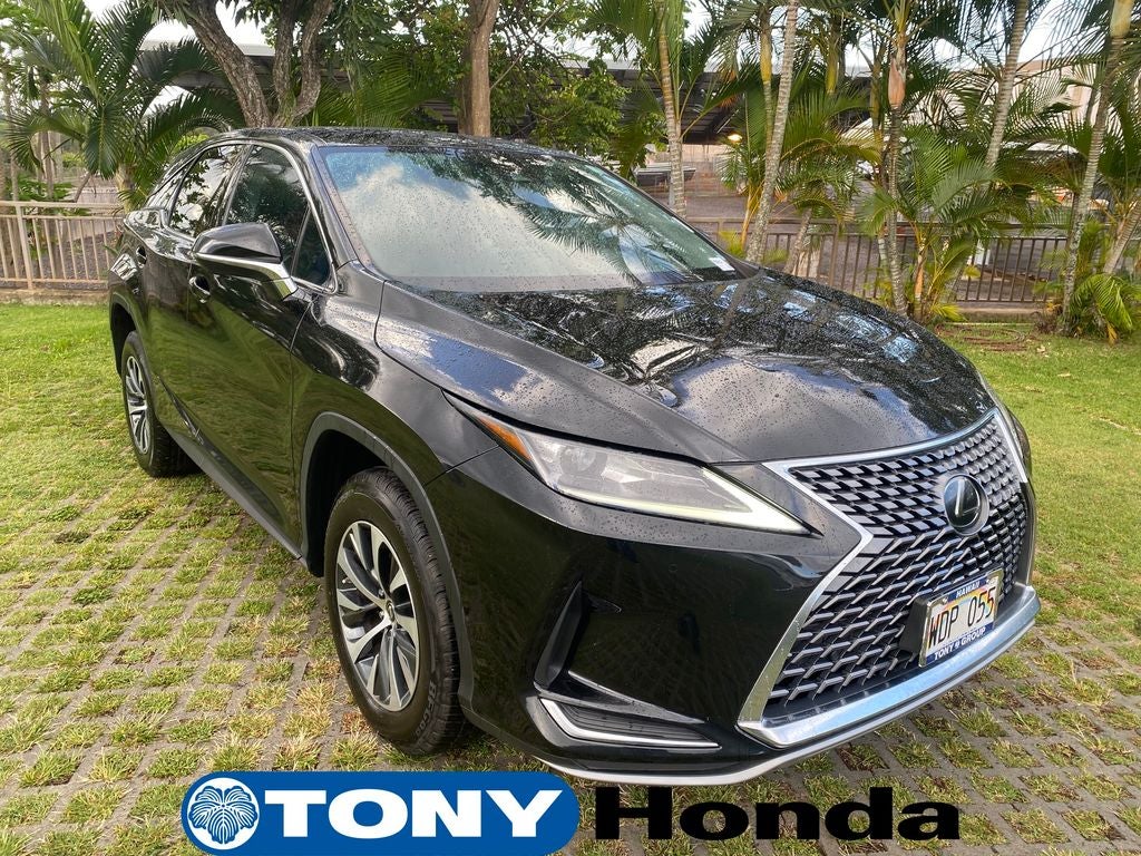2021 Lexus RX 350 in Black — front three-quarter view