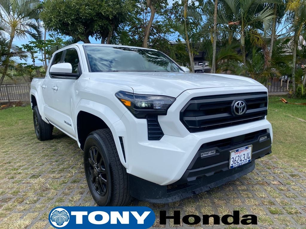 2025 Toyota Tacoma SR5 in Ice — front three-quarter view
