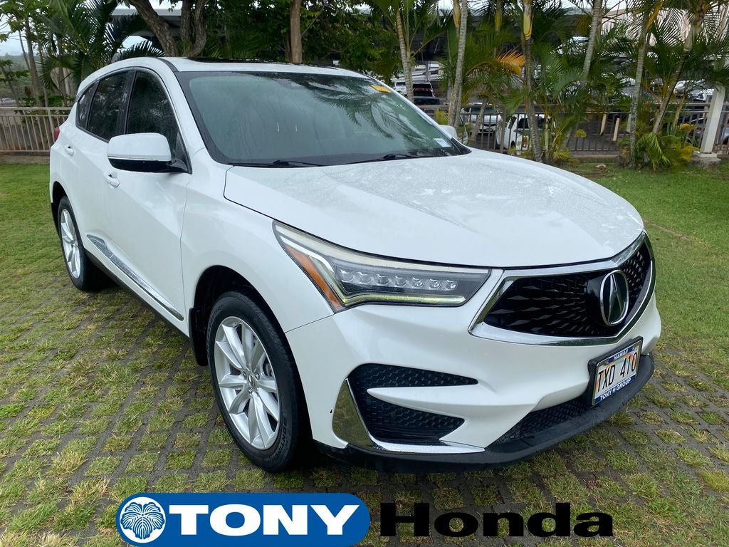 2020 Acura RDX Base in White — front three-quarter view