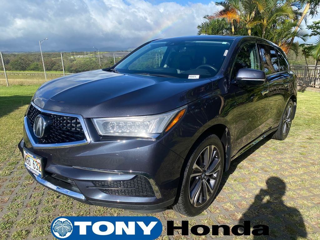 2020 Acura MDX — rear three-quarter view