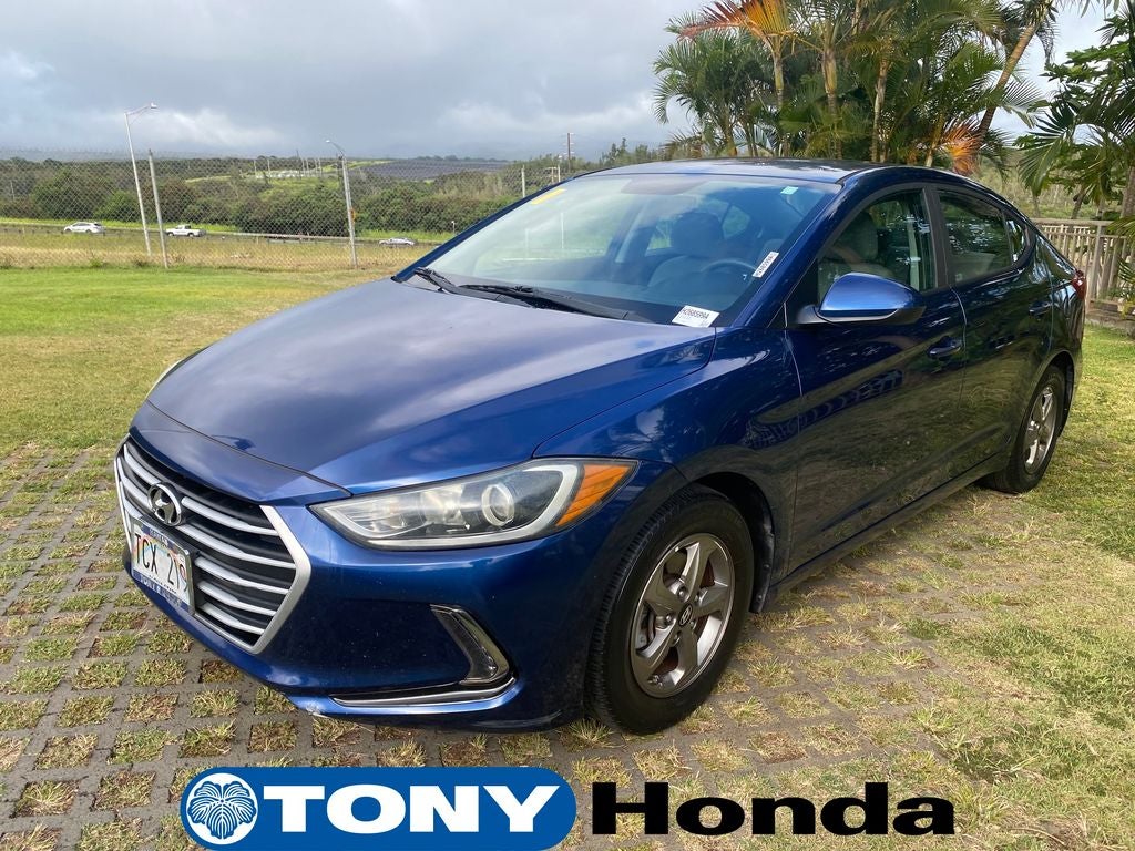 2017 Hyundai Elantra — rear three-quarter view