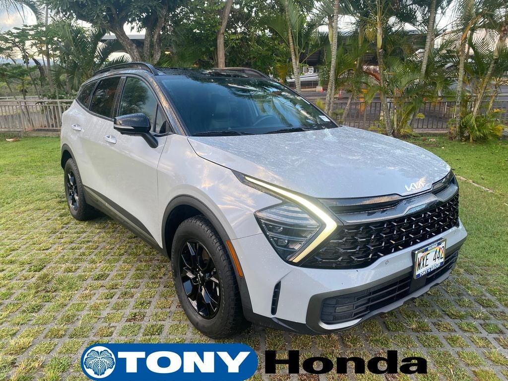 2023 Kia Sportage X-Pro Prestige in Wolf Gray/Ebony Black Roof — front three-quarter view
