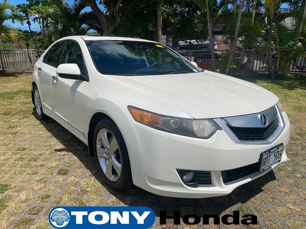 2010 Acura TSX 2.4 in White — front three-quarter view
