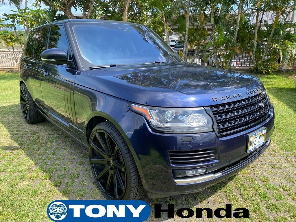 2017 Land Rover Range Rover 5.0L V8 Supercharged in Blue — front three-quarter view