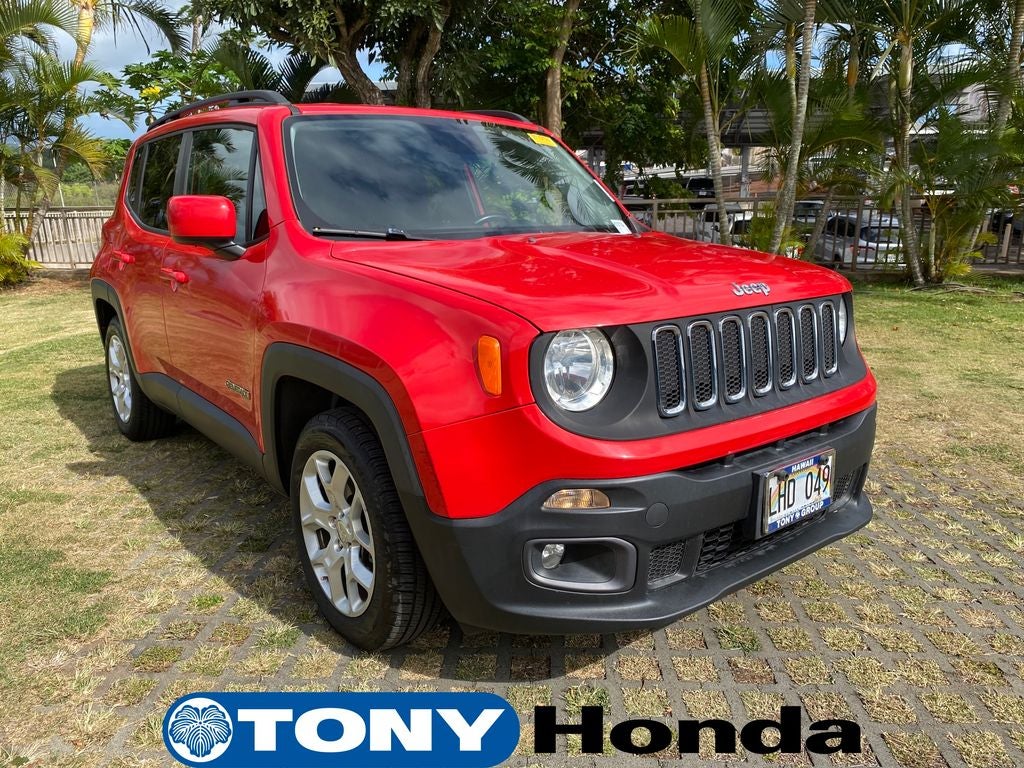 2017 Jeep Renegade Latitude in Colorado Red — front three-quarter view