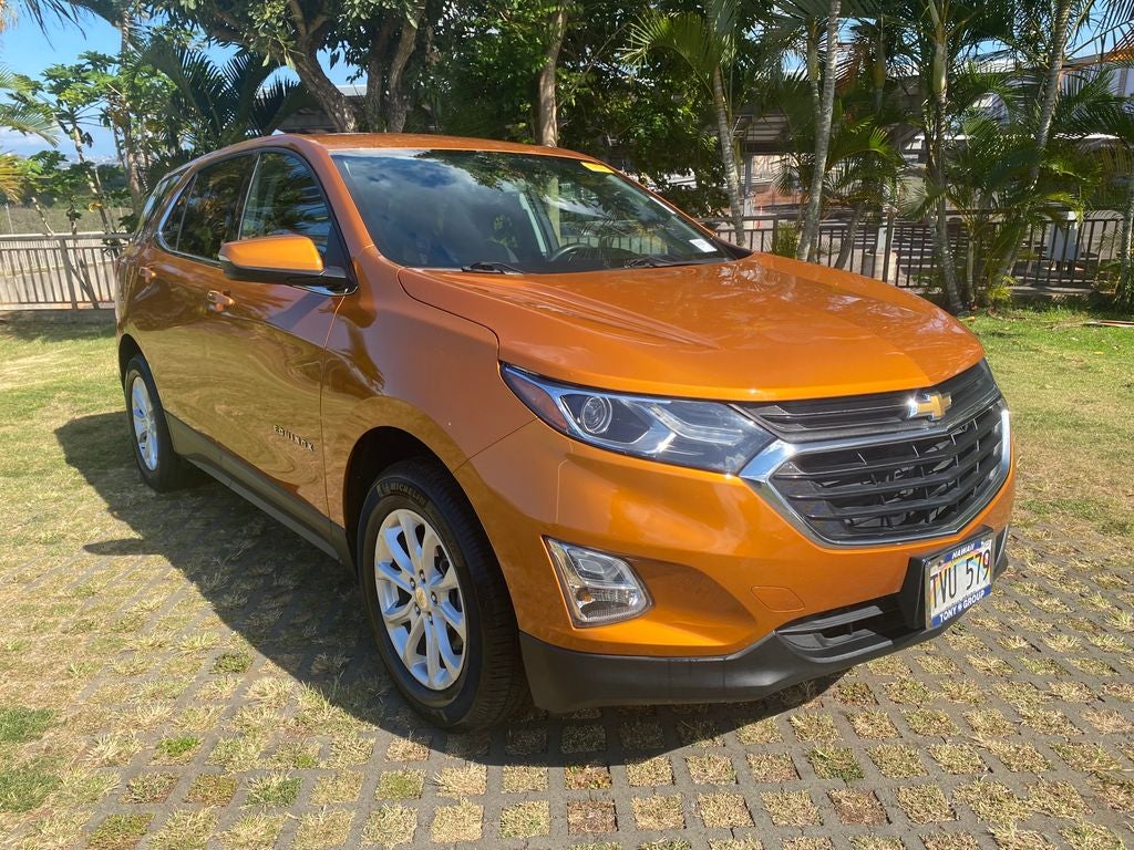 2019 Chevrolet Equinox LT in Orange Burst Metallic — front three-quarter view