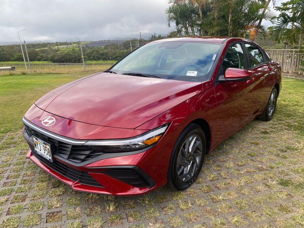 2024 Hyundai Elantra — rear three-quarter view