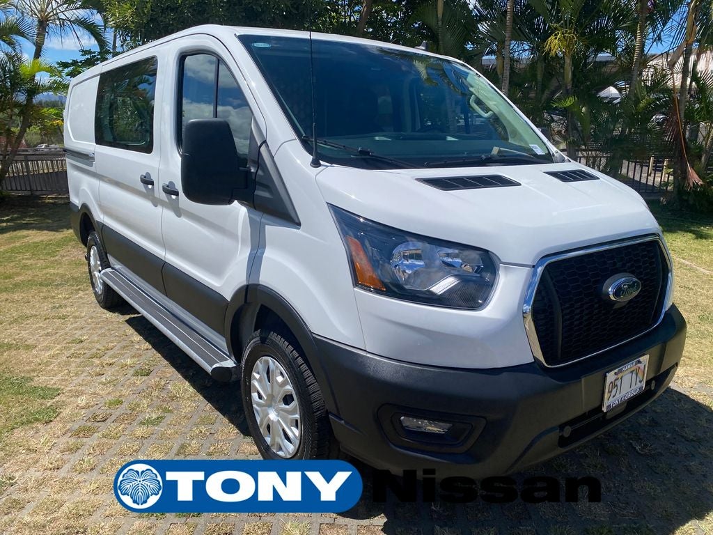 2025 Ford Transit Cargo Van Base in Oxford White — front three-quarter view
