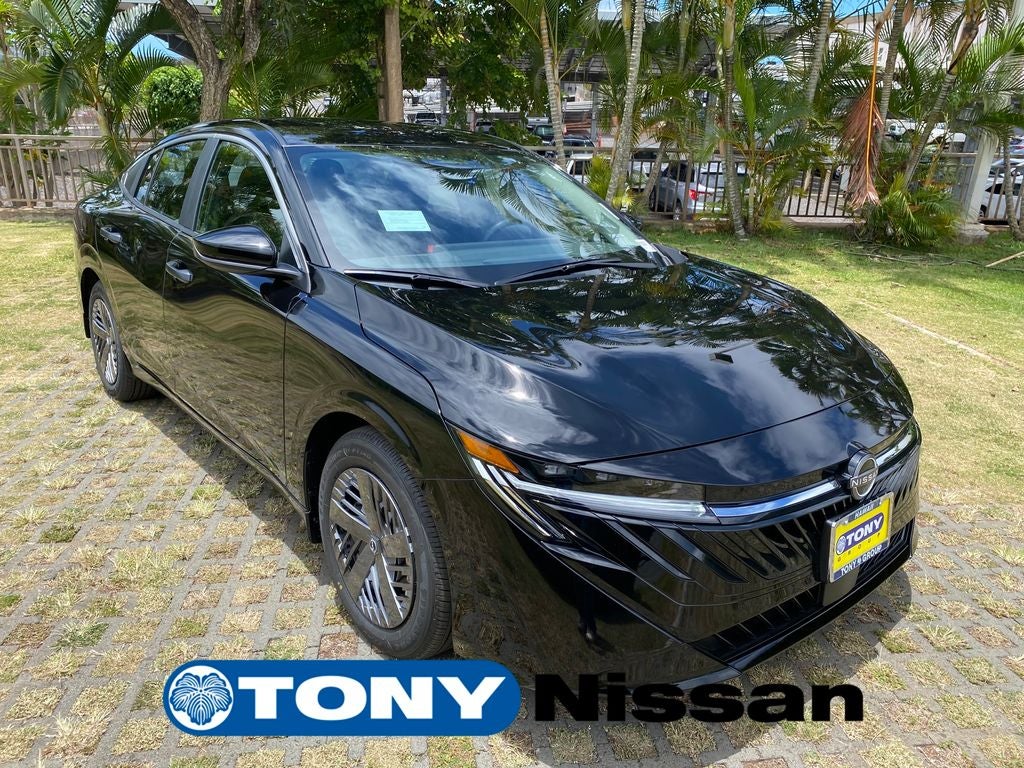 2026 Nissan Sentra S in Super Black — front three-quarter view
