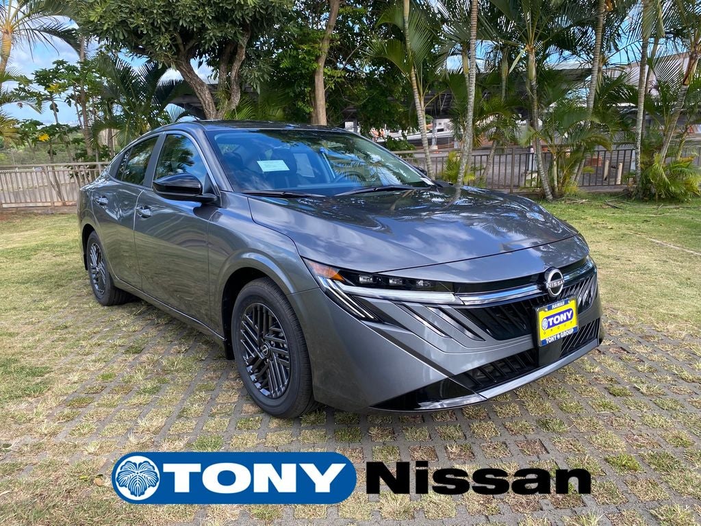 2026 Nissan Sentra SV in Gun Metallic — front three-quarter view