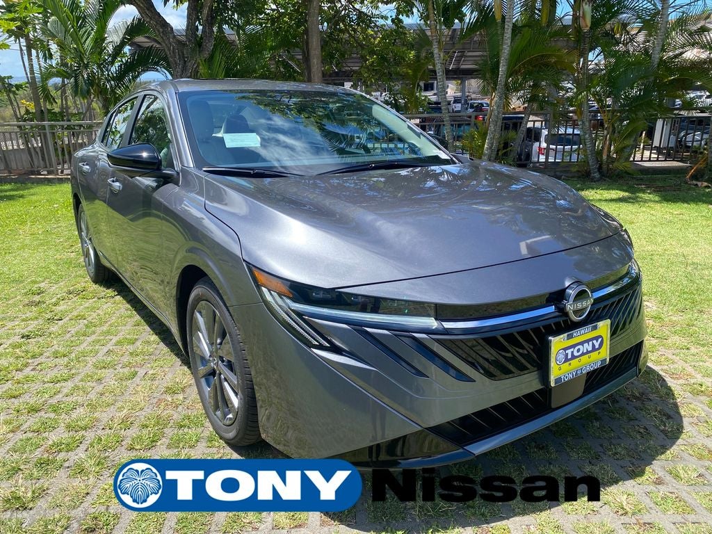 2026 Nissan Sentra SL in Gun Metallic — front three-quarter view